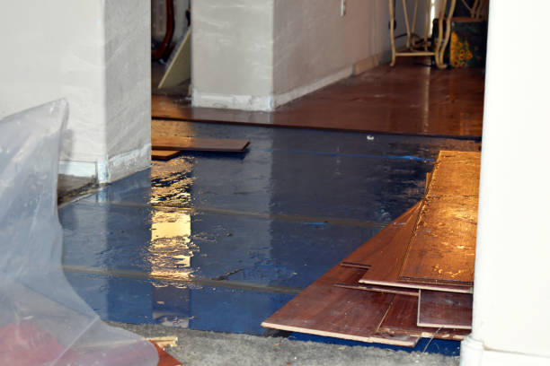 Professional Flood Cleanup technician working in Calera, OK